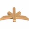 Ekena Millwork Alberta Smooth Timber Gable Bracket, Western Red Cedar, 36"W x 23"H x 3 1/2"D x 3 1/2"F, 15/12 Pitch GBW036X23X0404ALB00SWR - alternate 4